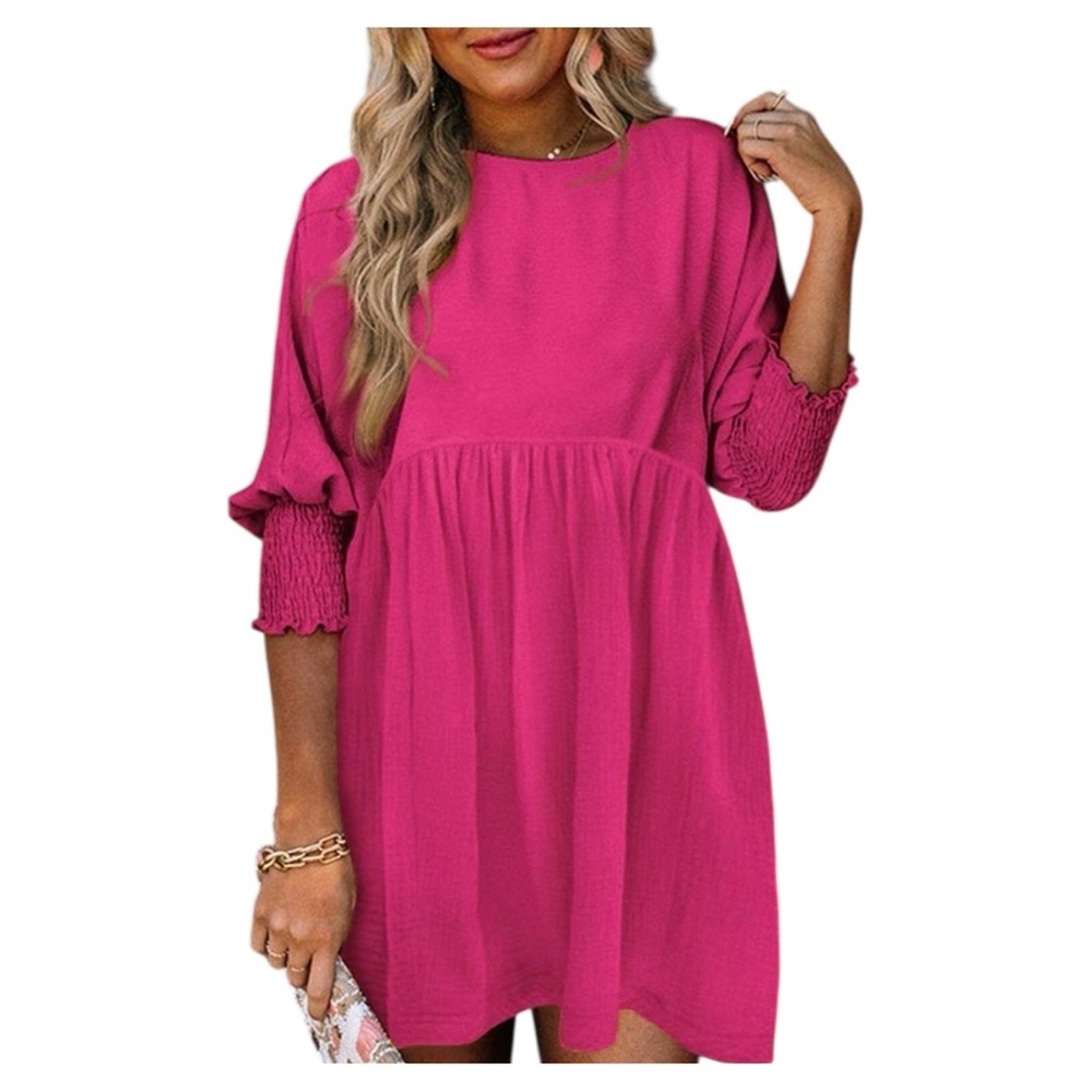 Elegant Pink Women's Dress